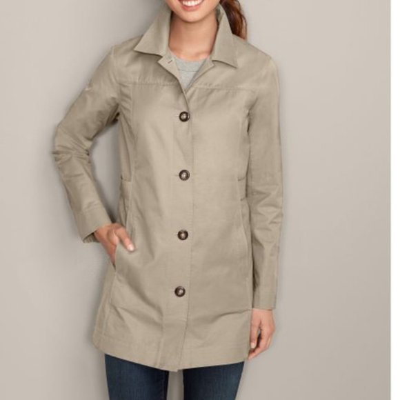 Eddie Bauer Christine Tench Coat - Tan - Picture 1 of 7